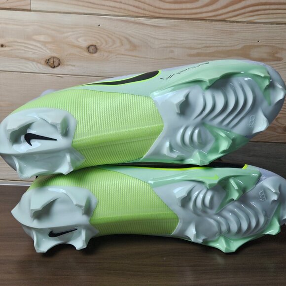 New Nike Vapor Edge Pro 360 2 Football Cleats Grey Green Mens Size 16 DA5456-004 - Picture 12 of 15